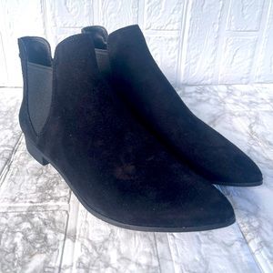 Cole Haan Black Suede Ankle Boots Booties